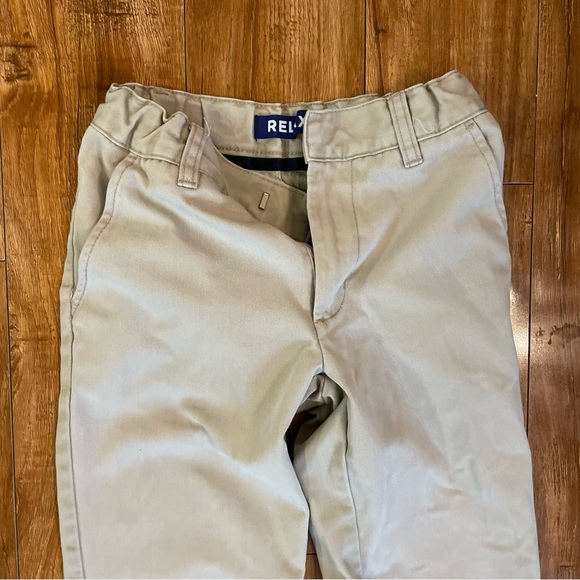FRENCH TOAST Boys Relaxed Khaki Slim Uniform Pants Waist Tighteners Size 10 - Picture 2 of 10
